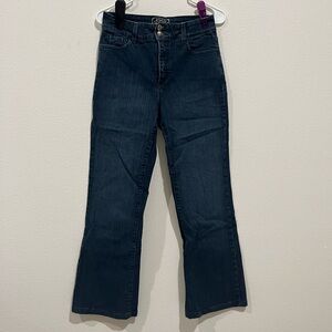 NYDJ Blue Flare Wide Leg Jeans
